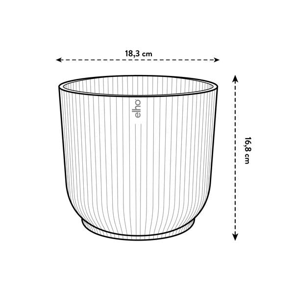 Pot elho Vibes Fold Round wit - D18 x H17