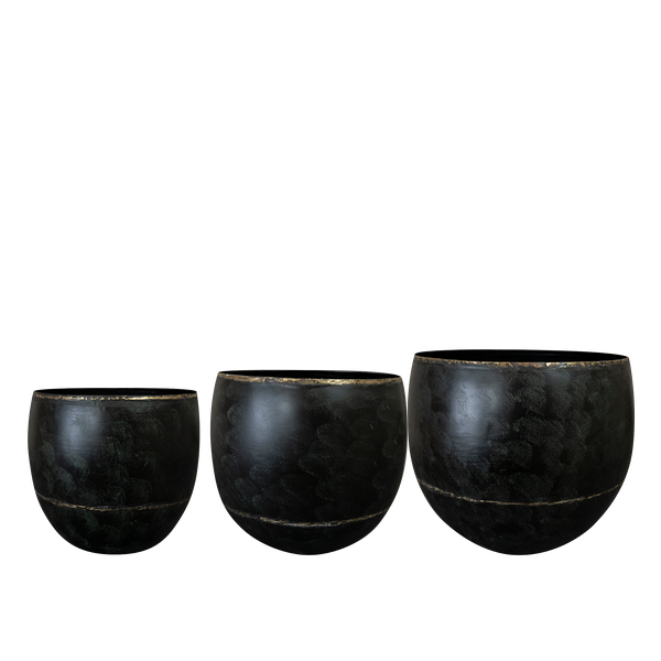 Pot - Zwart -Belia vintage black - set van 3