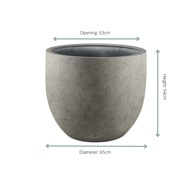 Pot Grigio New Egg Natural Concrete - D65 x H54