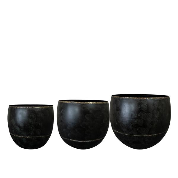 Pot - Zwart -Belia vintage black - set van 3