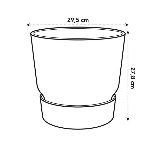 Pot elho Greenville Round wit - D30 x H28