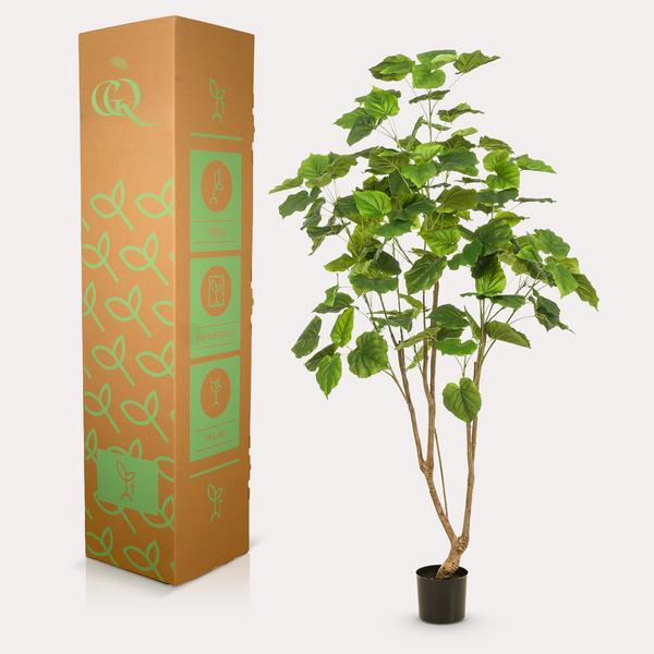 Kunstplant - Ficus umbellate - Afrikaanse vijg - ↕180cm - Ø17cm