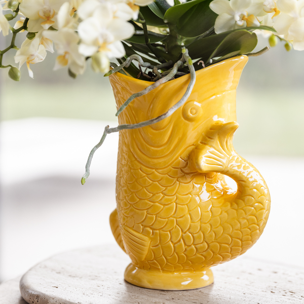 Kolibri Home | Fish  - Yellow - Ø9cm