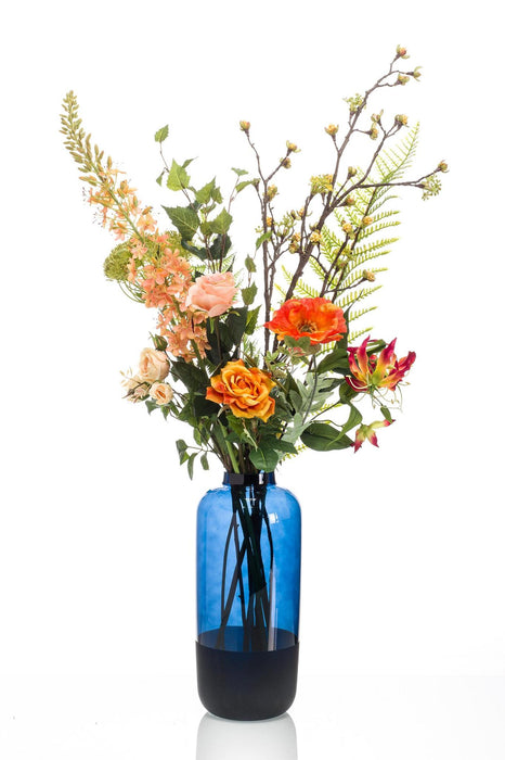 Kunstbloemen - Bouquet XL Happy Orange - 109 cm