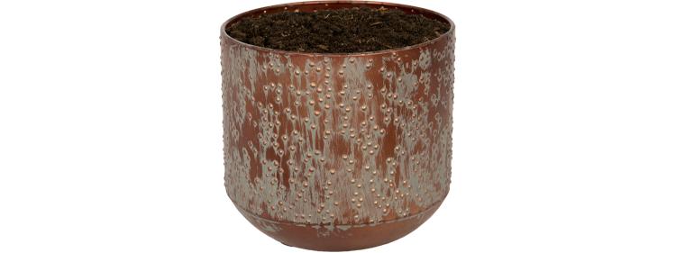 Plantenpot Lian Koper Zwart - D21