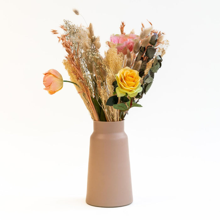 Bouquet Sunshine Dried & Silk Flowers X Vase Sandy