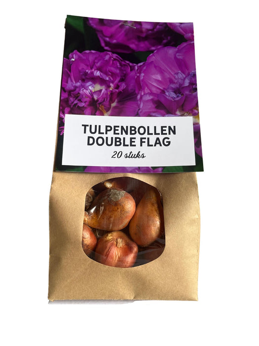 Double flag - Tulpenbollen - 20 stuks - Bloembollen