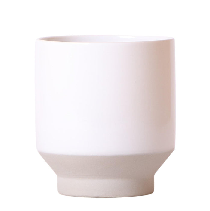 Kolibri Home | Harmony bloempot - Witte keramieken sierpot - Ø12cm