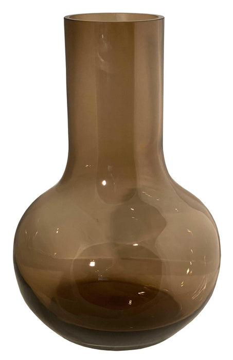 Bloemenvaas glas - S - H37 W25 - Seim - Taupe