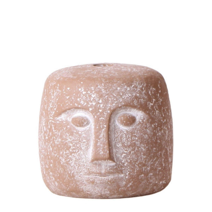 Kolibri Home | Kaarsenstandaard - Candle Face - 12cm hoog - Sand