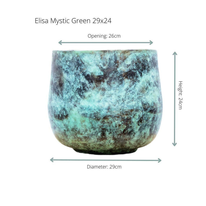 Plantenpot Elisa Mystic Green - D29 x H24 - 29x24