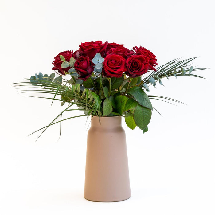 Bouquet Red Roses X Vase Sandy