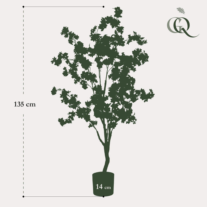 Kunstplant - Kersenbloesem - Wit - ↕135 - Ø14cm