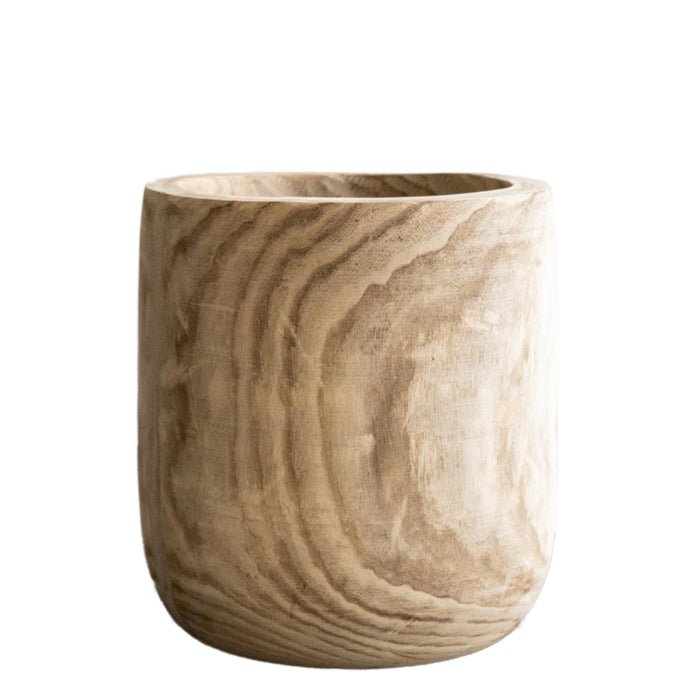 Pot - Hout lichtbruin - Pia pot - XL - H42 W40 - Plantenpot