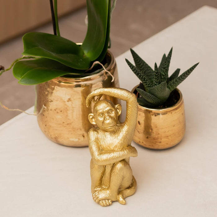 Kolibri Home | Luxury bloempot - Gouden keramieken sierpot - Ø6cm