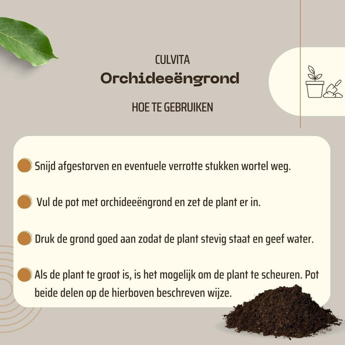 Culvita - Orchidee grond 5 liter - Potgrond geschikt voor Orchidee