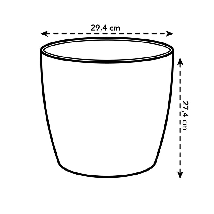 Pot elho Brussels Round Wit D30 x H27 - Plantenpot