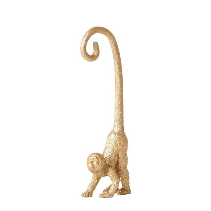 Kolibri Home | Ornament - Decoratie beeld Monkey long tail - Gold