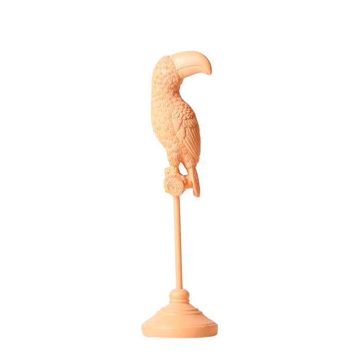 Kolibri Home | Ornament - Decoratie beeld Toucan - Peach