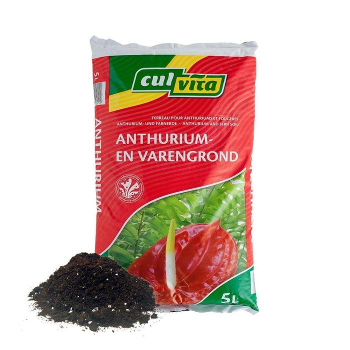 Culvita - Anthurium en Varengrond 5 liter - Potgrond geschikt voor Anthurium en Varens