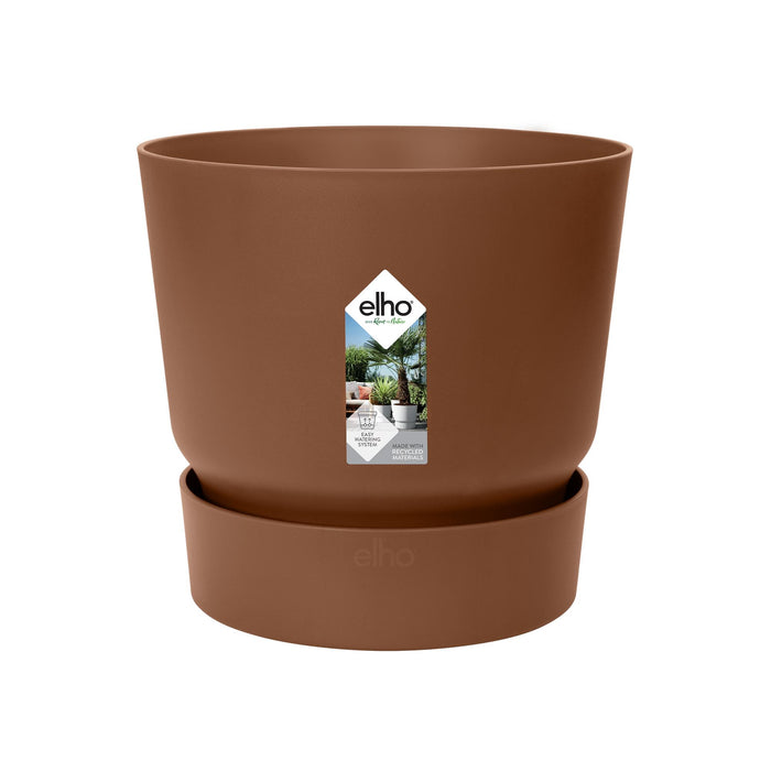 Pot elho Greenville Round bruin - D14 x H13 - Plantenpot