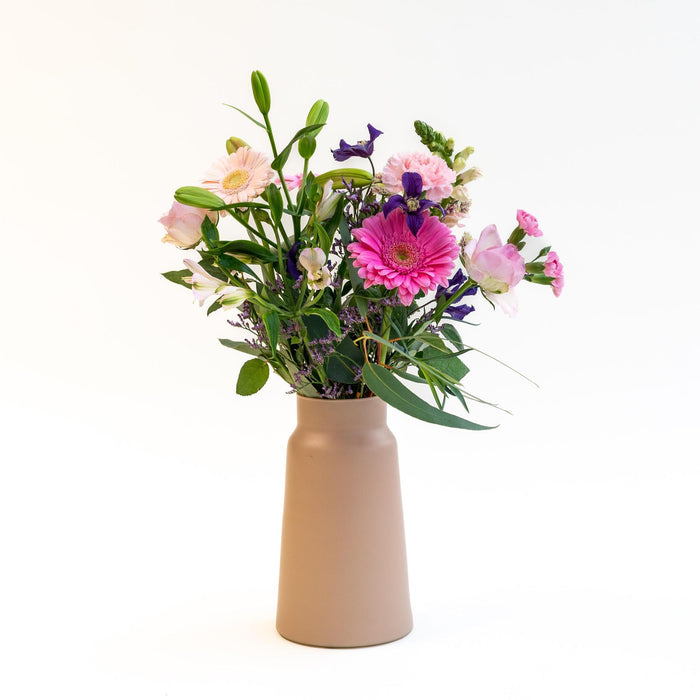 Bouquet Pink Cloud X Vase Sandy