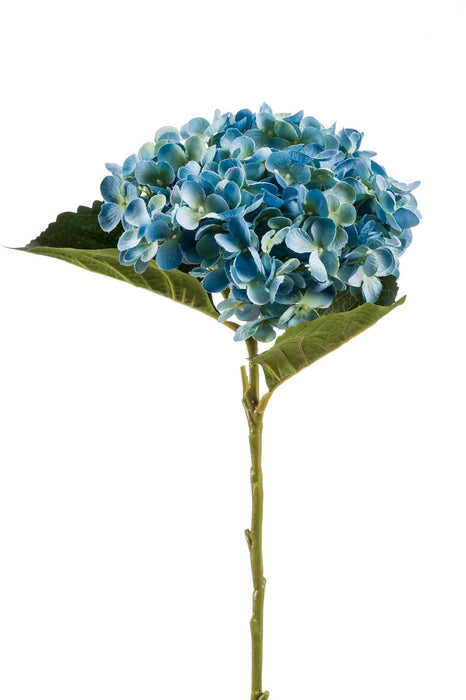 Kunstbloemen Solo - x 8 - 52 cm - Hydrangea Flower - Blue