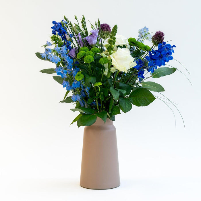 Bouquet Blue Monday X Vase Sandy