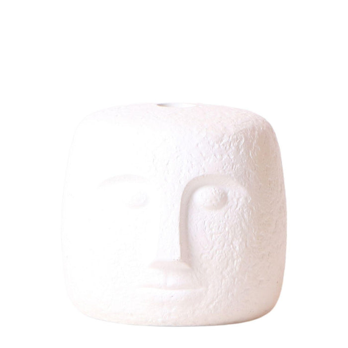 Kolibri Home | Kaarsenstandaard - Candle Face - 12cm hoog - White