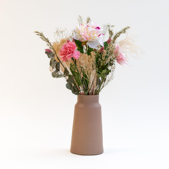 Bouquet Lovely with Dried & Silk Flowers in pink & natural colors | 55cm length