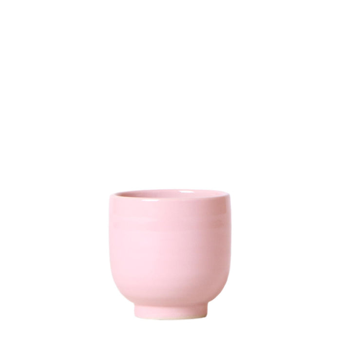 Kolibri Home | Glazed bloempot - Roze keramieken sierpot met glans - Ø6cm